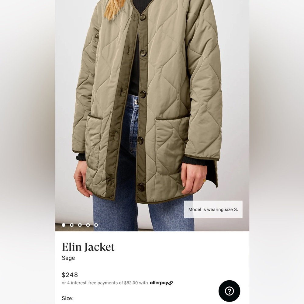 Excellent condition RAILS Elin jacket - size small